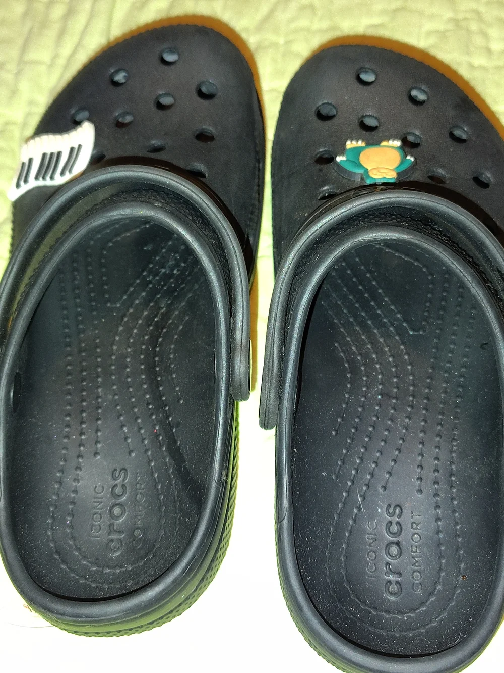 CROCS Kids Black Clog with Cute Character Charms